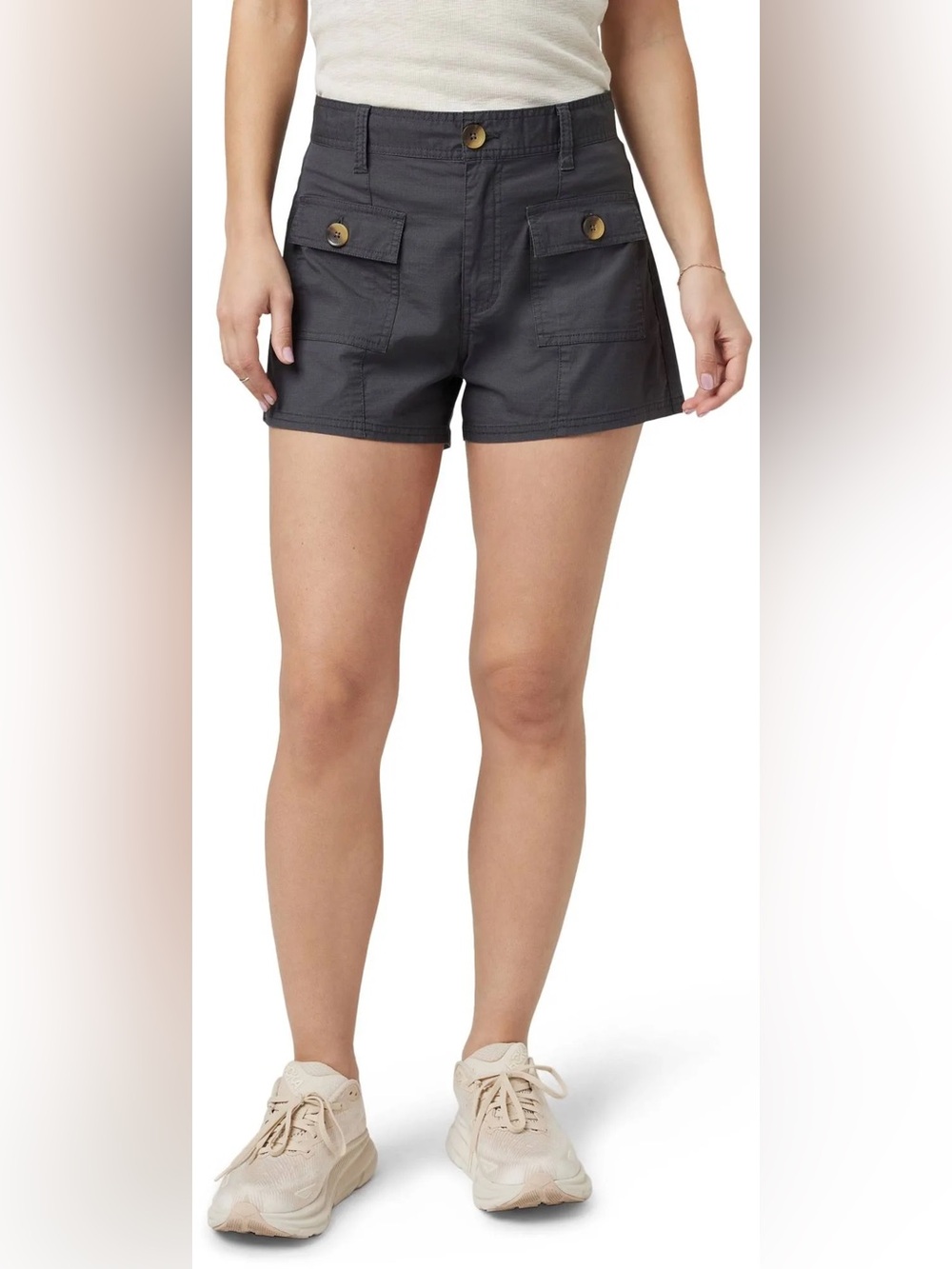 Vuori Vintage Ripstop Utility Cargo Shorts in Charcoal Grey Size XL